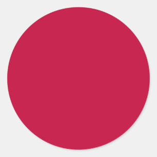 Sticker Rond Couleur solide crème Crimson