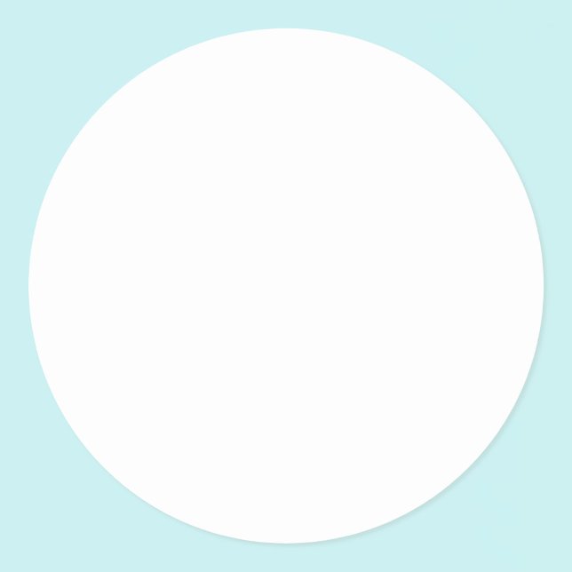 Sticker Rond Couleur solide de Modèle blanc pur (Créateur téléchargé)