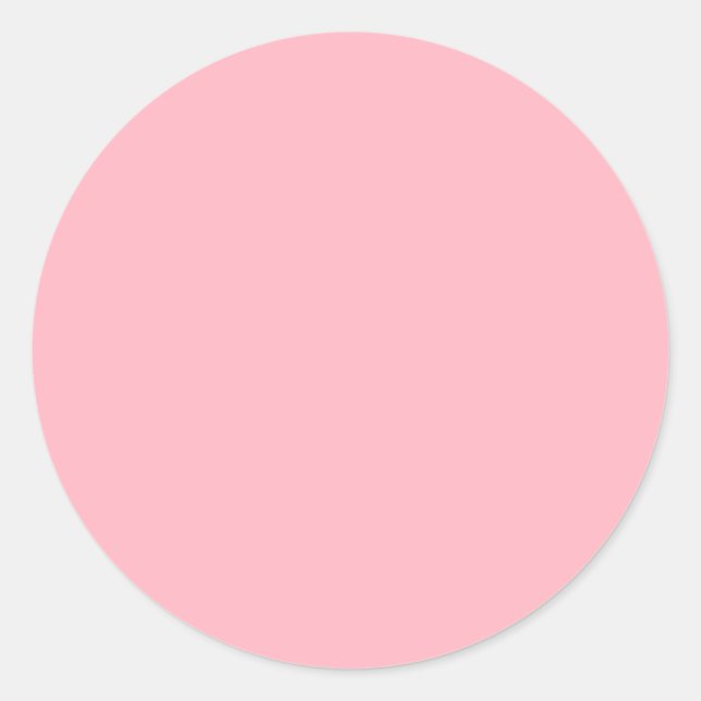 Sticker Rond Couleur solide rose clair (Devant)