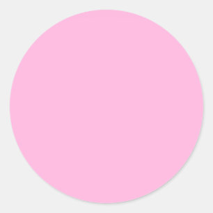 Sticker Rond Couleur solide rose pâle