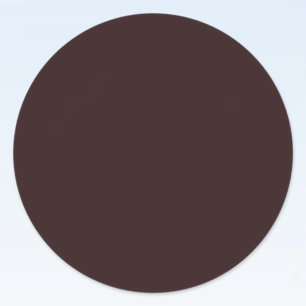 Sticker Rond Couleur solide simple de Brown foncé