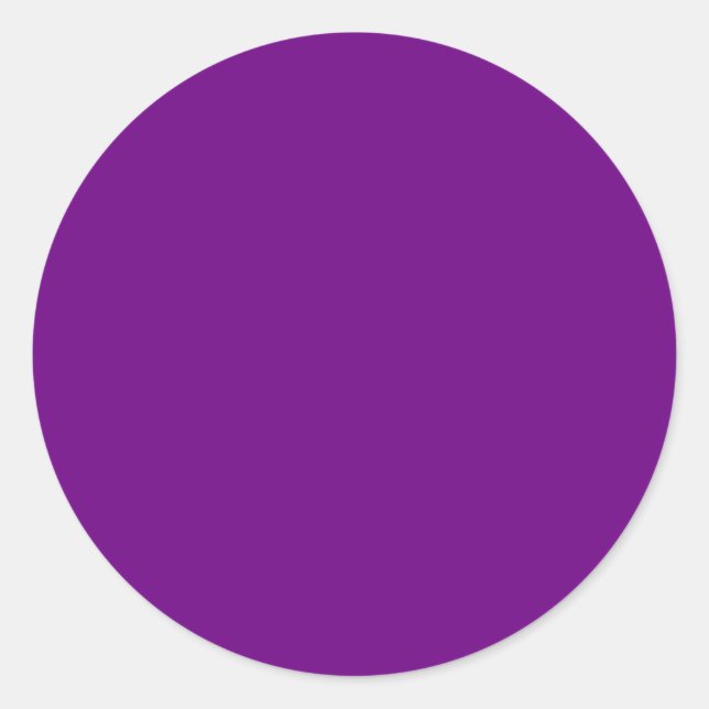 Sticker Rond Couleur solide vierge violet (Devant)