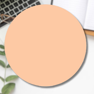 Sticker Rond Couleur tendance Peach Fuzz Solid Color   Élégant