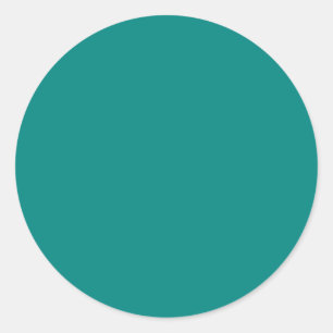 Sticker Rond Couleur turquoise verte solide