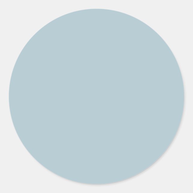 Sticker Rond Couleur uni bleu pastel (Devant)