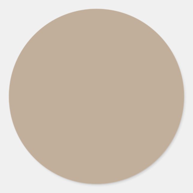 Sticker Rond Couleur uni en latte beige (Devant)