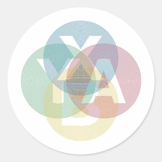 Sticker Rond Couleur XABY (Devant)