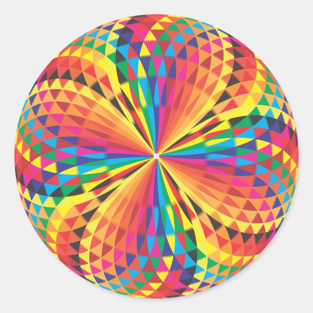 Sticker Rond Couleurs arabes (Devant)