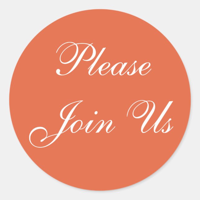 Sticker Rond Couleurs Invitations Koi (Devant)