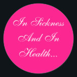 Sticker Rond Couleurs Invitations rose vif<br><div class="desc">Couleur Complétant Bright Pink Mariage thème Bright Pink and White Invitation Seals Stickers - Les consultants nuptiaux veulent souvent savoir : qu'est-ce qui est populaire de nos jours quand il s'agit d'autocollants de mariage? Ces sacs de garde et fabriquent vos propres Stickers de Mariage Bright Rose et White Seals personnalisés...</div>