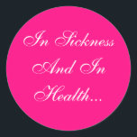 Sticker Rond Couleurs Invitations rose vif<br><div class="desc">Couleur Complétant Bright Pink Mariage thème Bright Pink and White Invitation Seals Stickers - Les consultants nuptiaux veulent souvent savoir : qu'est-ce qui est populaire de nos jours quand il s'agit d'autocollants de mariage? Ces sacs de garde et fabriquent vos propres Stickers de Mariage Bright Rose et White Seals personnalisés...</div>