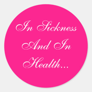 Sticker Rond Couleurs Invitations rose vif