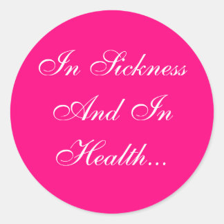 Sticker Rond Couleurs Invitations rose vif