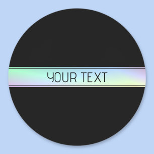 Sticker Rond Couleurs Modernes Dégradées & Texte Modifiable