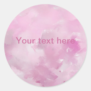 Sticker Rond Couleurs roses