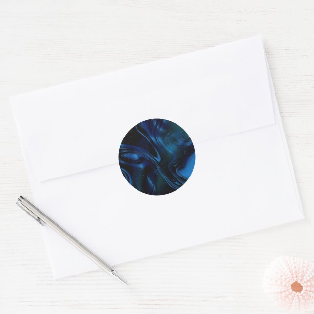 Sticker Rond couleurs vibratoires art (Enveloppe)