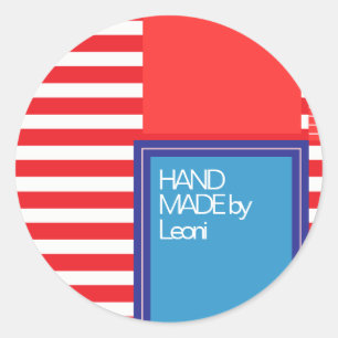Sticker Rond Couleurs vives, beau design graphique