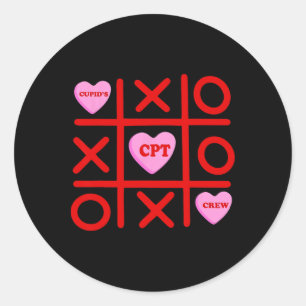 Sticker Rond Coup de foudre de Cupidon Préféré Équipage Xoxo Ph
