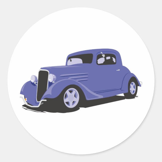 Sticker Rond Coupe bleue (Devant)