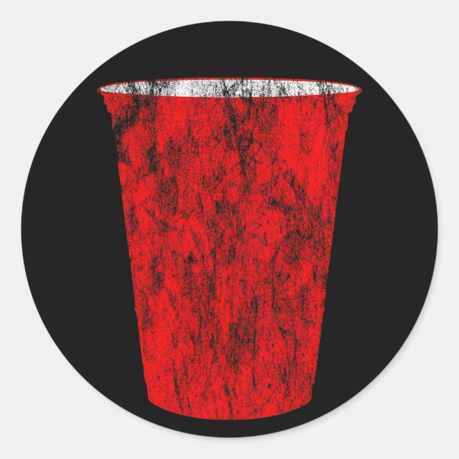 Sticker Rond coupe de fête (Devant)