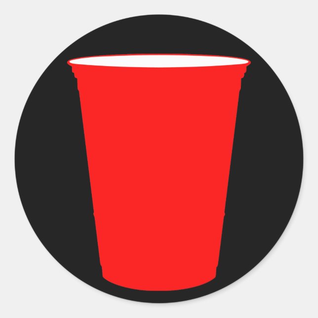 Sticker Rond coupe de fête (Devant)