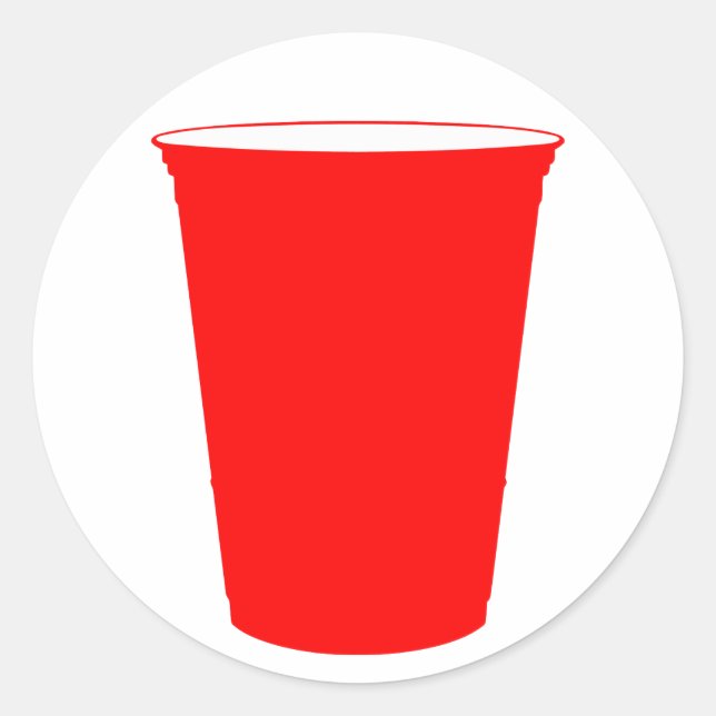 Sticker Rond coupe de fête (Devant)