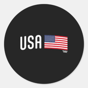 Sticker Rond Coupe du Monde des Supporters de Football Usa 2026