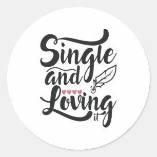 Sticker Rond Couple Cadeau Simple Et Amoureux