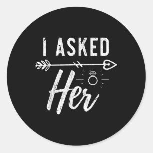 Sticker Rond Couple engagé Fiançailles Mariage Cadeau Uni-adult
