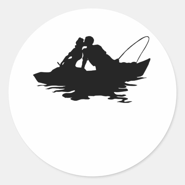 Sticker Rond Couple Fishing (Devant)