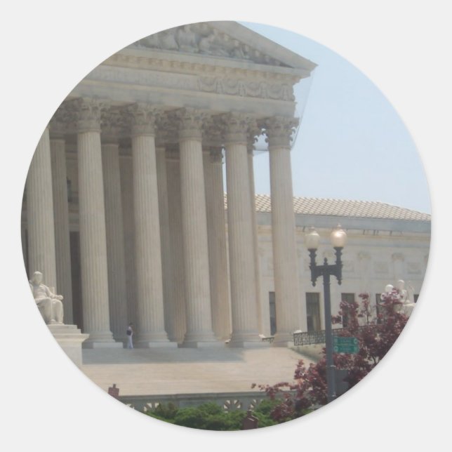 Sticker Rond Cour suprême des États-Unis (Devant)