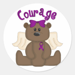 Sticker Rond Courage