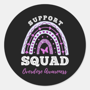 Sticker Rond Courbe arc-en-ciel