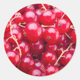 Sticker Rond Courbe rouge