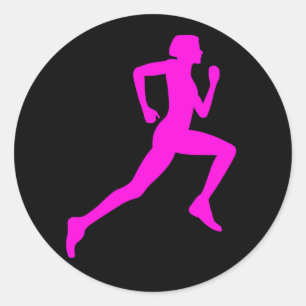 Sticker Rond Coureur