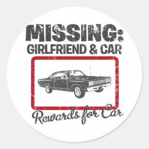 Sticker Rond Coureur du chemin Plymouth 1969