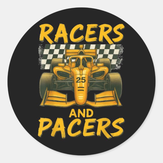Sticker Rond Coureurs et accélérateurs  (Devant)