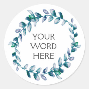 Sticker Rond Couronne Botanique - Salacia -