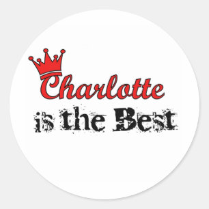 Sticker Rond Couronne Charlotte
