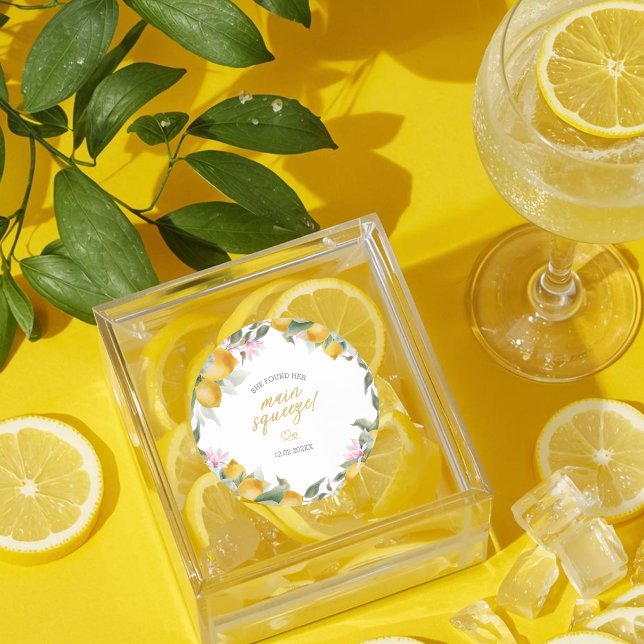 Sticker Rond Couronne de citron, l'incontournable de la fête de (Créateur téléchargé)