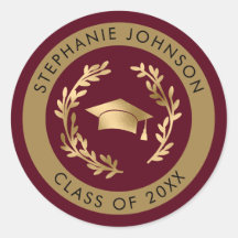 Couronne de diplômé et guirlande Marron Or Promoti