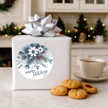 Couronne de fête florale bleu sarcelle foncé rouge