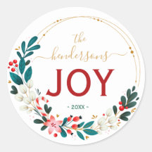 Couronne de Noël Joy Nom Écriture Manuscrite