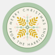 Couronne de Noël scandinave verte et dorée