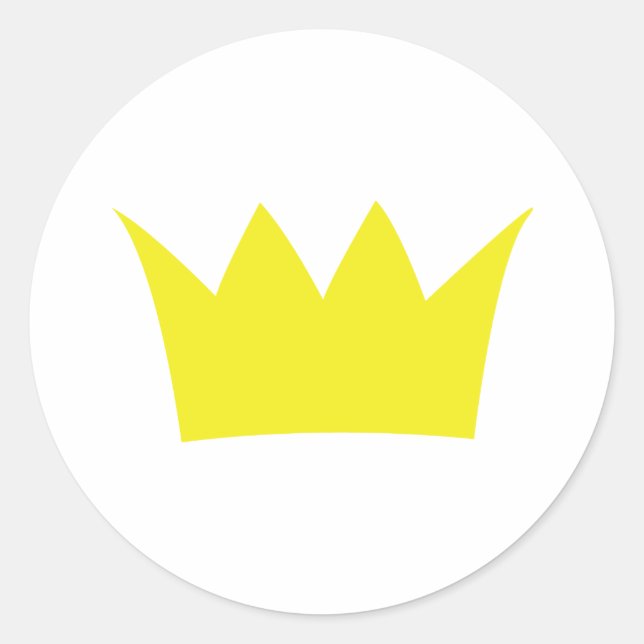 Sticker Rond Couronne d'or (Devant)