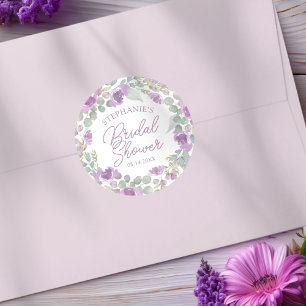 Sticker Rond Couronne florale rose bohème pour la fête de maria