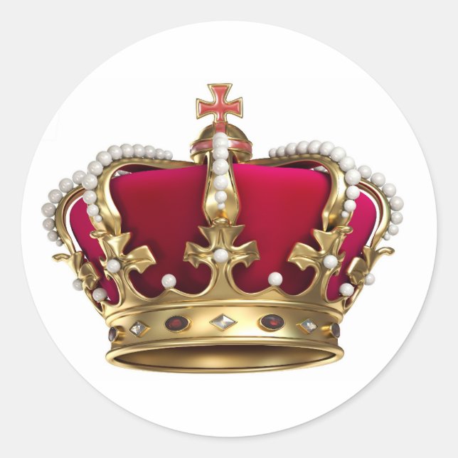 Sticker Rond Couronne pourcentage (Devant)