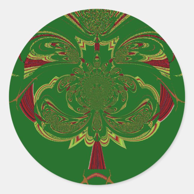 Sticker Rond Couronne verte (Devant)