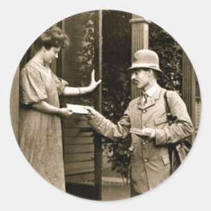 Sticker Rond Courrier 1908