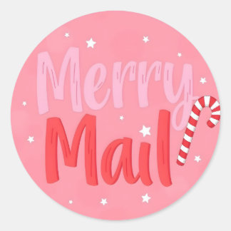 Sticker Rond Courrier Joyeux